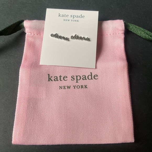 Kate Spade “Cheers” Studs - Picture 3 of 8